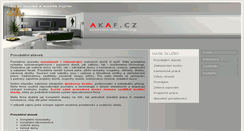 Desktop Screenshot of akaf.cz